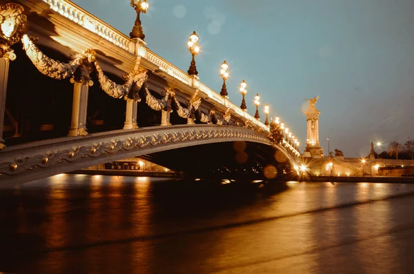 Paris Francja Wrz 2020 Piękny Widok Pont Alexandra Paryżu Francja — Zdjęcie stockowe