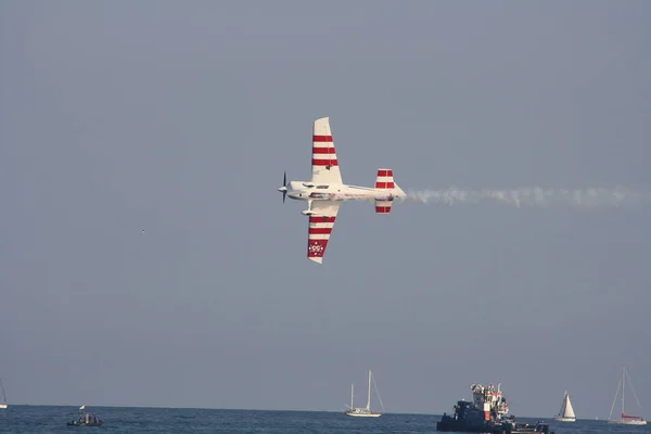 Aerial Aerobatic Show Planes Barcelona Spain — Stock Photo, Image