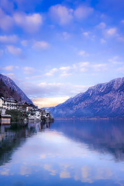 Uma Foto Vertical Bela Região Hallstatt Áustria — Fotografia de Stock