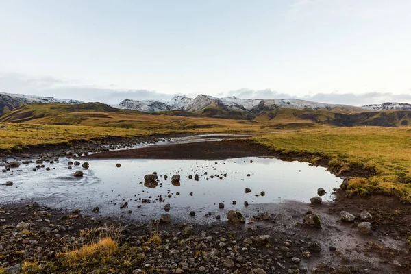Une Vue Fascinante Paysage Montagneux Islande — Photo