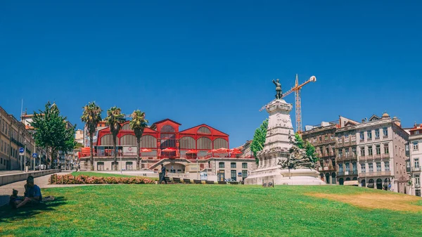 Porto Portugal Julio 2020 Edificio Mercado Ferreira Borges Oporto Pintoresca — Foto de Stock