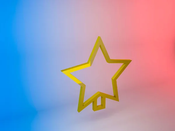 Illustration Christmas Tree Star Icon Gradient Background — Stock Photo, Image