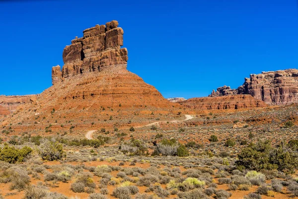 Beautiful Shot Sandstone Formations Valley Gods Utah Usa — Stock Photo, Image