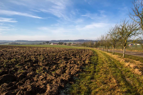 Tagsüber Eine Schöne Ländliche Landschaft — Stockfoto