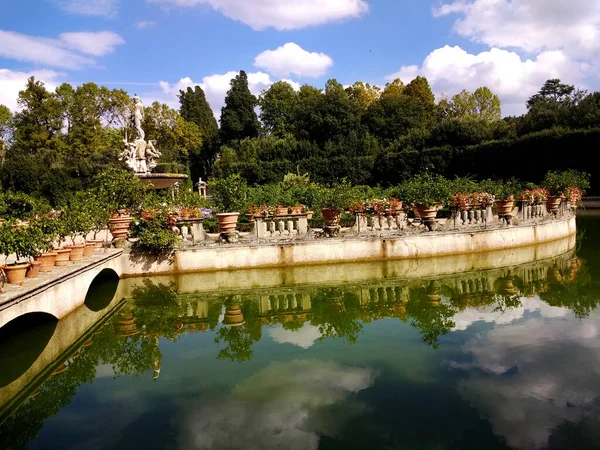 Eine Nahaufnahme Der Boboli Gärten Florenz Italien Die Boboli Gärten — Stockfoto