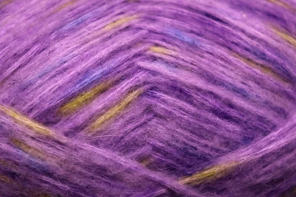 Closeup Shot Wool Cotton Threads Knitting Crochet — Stock Photo, Image