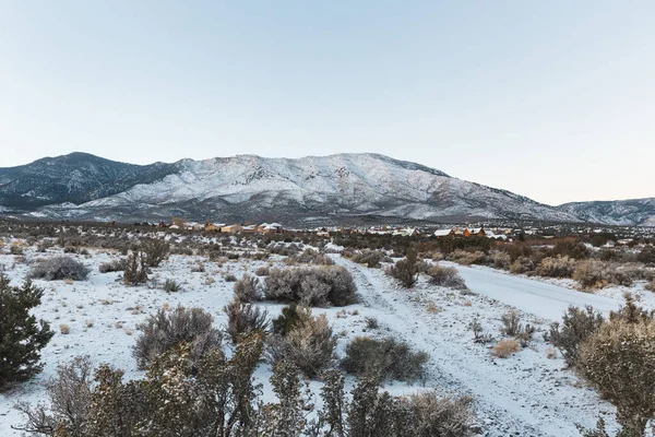 Hermoso Paisaje Invierno Alto Desierto Nevada — Foto de Stock