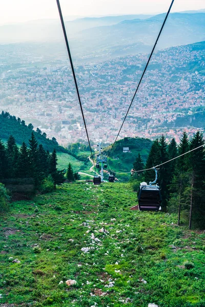 Trevevic Sarajevo Cable Car Bosnia Herzegovina — Stock Photo, Image