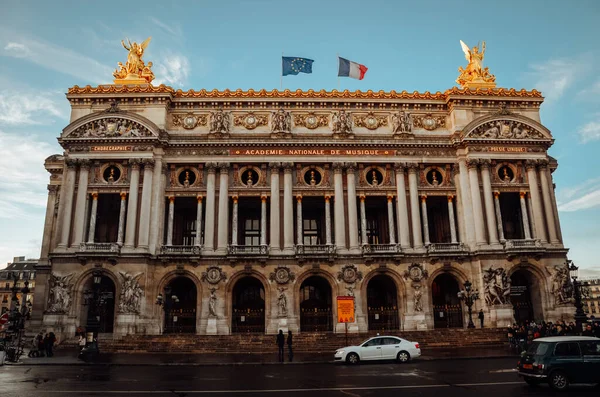 Paris France Sep 2020 Красивий Пейзажний Знімок Будівлі Академії Музики — стокове фото