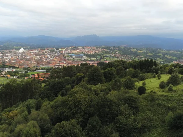 Eine Luftaufnahme Einer Schönen Landschaft Oviedo Asturias Spanien — Stockfoto