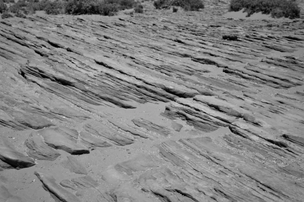 Una Imagen Escala Grises Rocas Piedras Textura Cañón — Foto de Stock