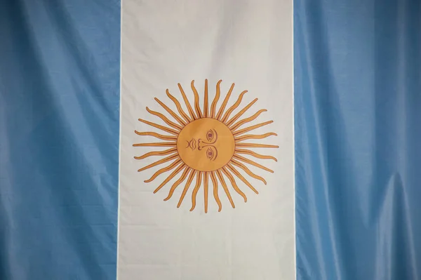 Primer Plano Bandera Argentina —  Fotos de Stock