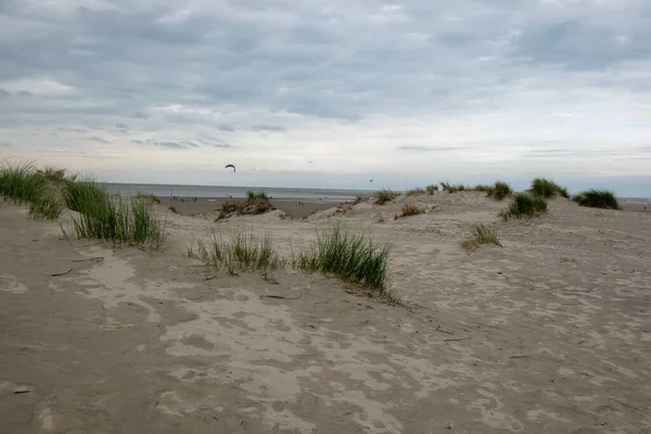 Plan Fascinant Sable Blanc Borkum Allemagne — Photo