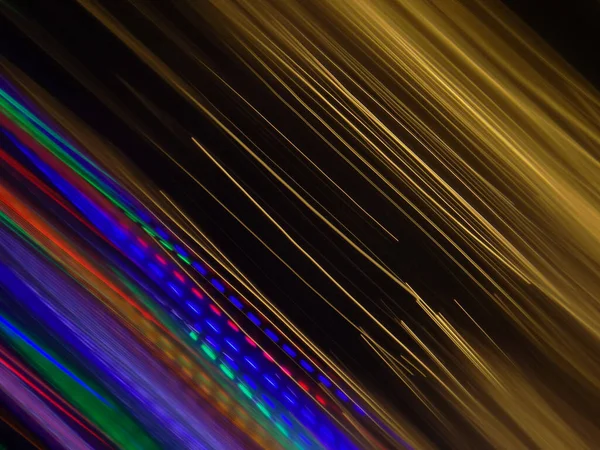 クールなテクノの背景や壁紙のための高速移動カラフルなライト — ストック写真