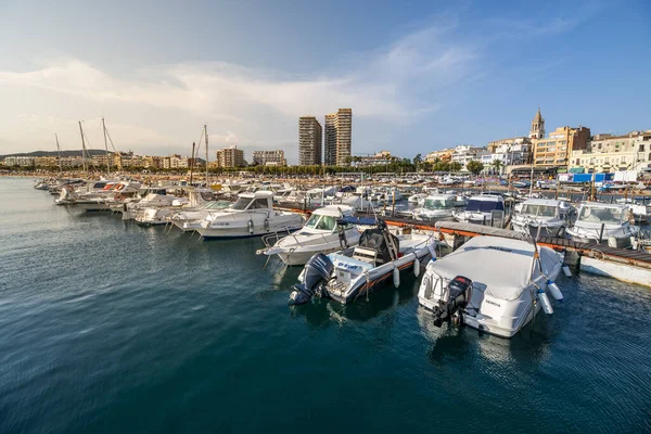 Palams Espagne Août 2020 Port Rempli Bateaux Par Une Journée — Photo