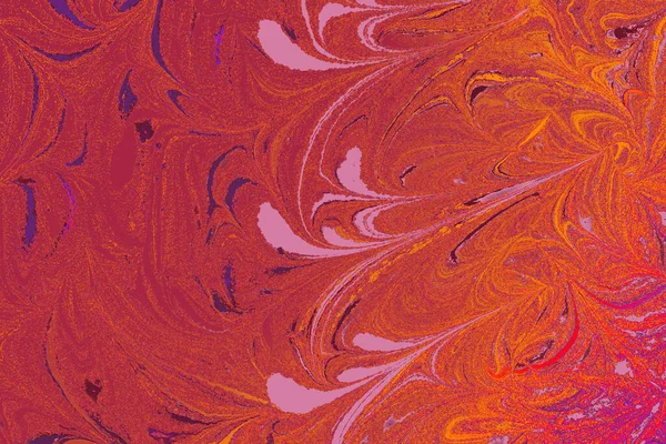 Абстрактный Фон Живописи Маслом Красочными Вихрями Волнистыми Узорами — стоковое фото