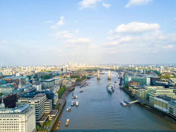 Aerial Shot Beautiful Tower Bridge River Themes United Kingdom — Stock Photo, Image