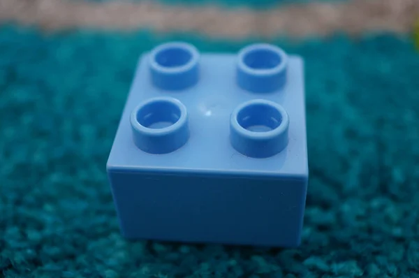 Poznan Polonia Octubre 2020 Blue Lego Duplo Toy Build Block — Foto de Stock