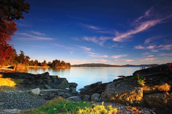 Amazing Shot Rocky Coast Sunset — Stock Photo, Image