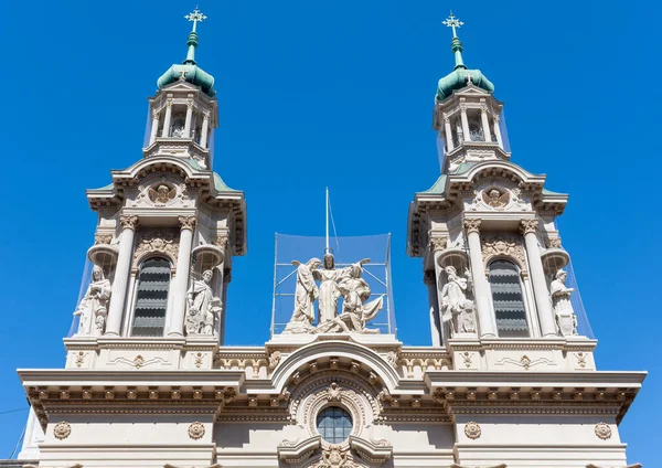 Eine Flache Aufnahme Der Kathedrale Iglesia San Francisco Argentinien — Stockfoto