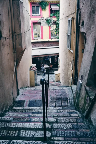 Hermoso Plano Una Calle Del Casco Antiguo Suquet Cannes Francia — Foto de Stock