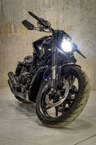 Burgas Bulgarije Dec 2019 Harley Davidson Maat Gemaakte Fietsfotoshoot Een — Stockfoto