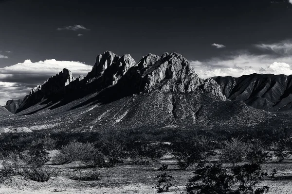 Ένα Γκρίζο Πλάνο Ενός Τοπίου Βουνά — Φωτογραφία Αρχείου