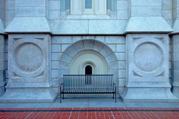 Eine Nahaufnahme Von Einem Äußeren Der Versammlungshalle Tempelplatz Komplex — Stockfoto