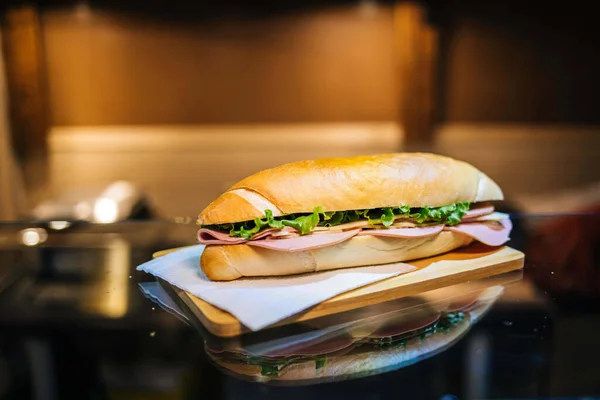 おいしいサンドイッチのクローズアップショット — ストック写真