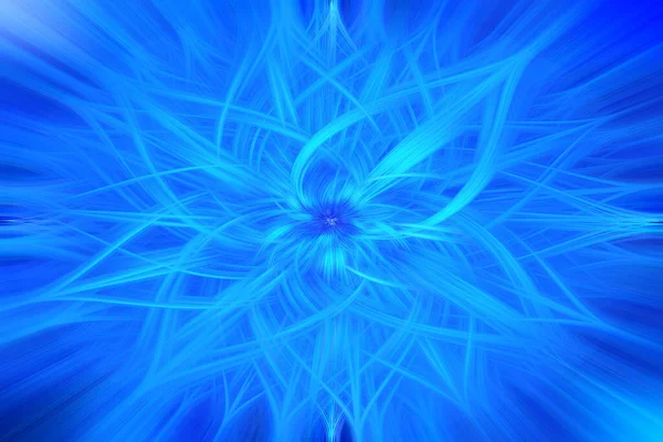 Ένα Αφηρημένο Μπλε Νέον Λουλούδι Όπως Μοτίβο Ιδανικό Για Φόντο — Φωτογραφία Αρχείου