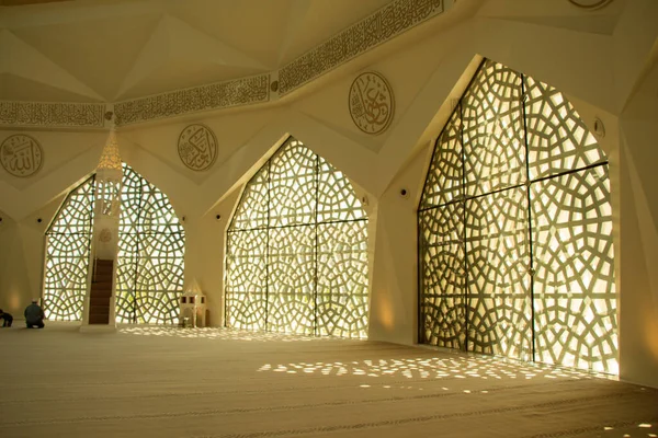 Interior Marmara University Faculty Theology Mosque Istanbul Turkey — Stock Photo, Image