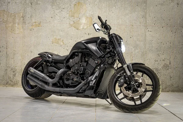 Burgas Bulgarien Dezember 2019 Harley Davidson Custom Bike Fotoshooting Der — Stockfoto