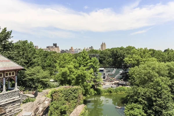 Luftaufnahme Des Delacorte Theaters Central Park — Stockfoto