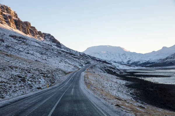 Uma Estrada Que Leva Glymur Islândia — Fotografia de Stock