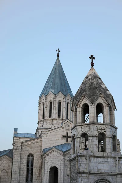 Katedrála Svatého Spasitele Nebo Ghazanchetsots Katedrála Shusha Shushi — Stock fotografie