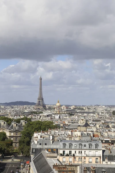 Vertikální Letecký Snímek Paříže — Stock fotografie