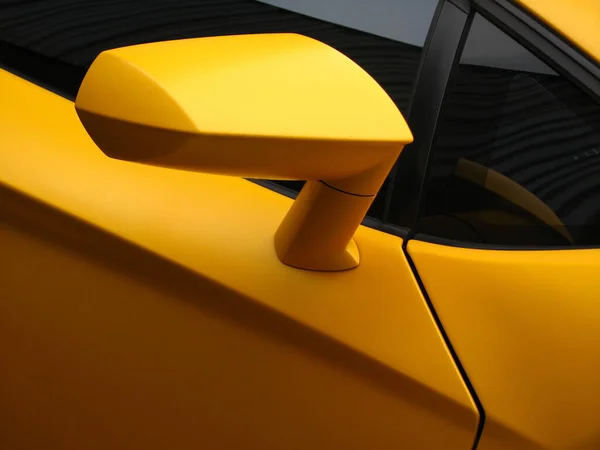 Primo Piano Una Lamborghini Aventador Gialla — Foto Stock