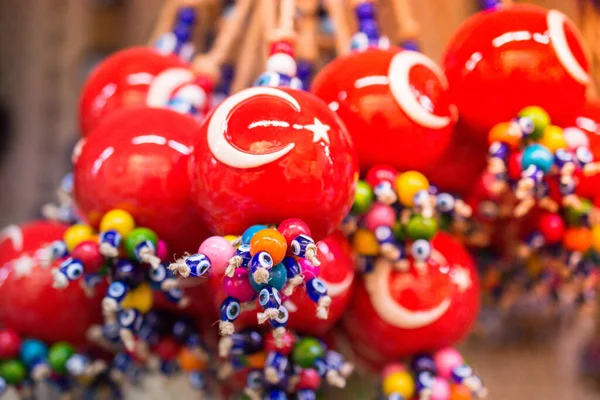 Primer Plano Recuerdos Cerámica Tradicional Turca Bola — Foto de Stock