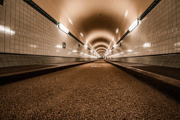 Inne Elbetunneln Hamburg Tyskland — Stockfoto