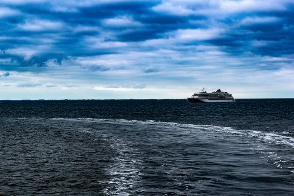 Detailní Záběr Parník Borkum Německo — Stock fotografie