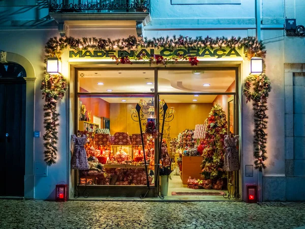 Alcobaa Portugal Noviembre 2019 Fabricado Alcobaca Tienda Frente Del Monasterio —  Fotos de Stock