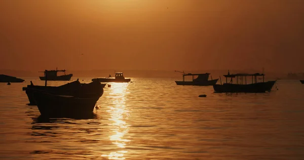 Una Hermosa Vista Los Barcos Una Playa Río Janeiro Brasil — Foto de Stock