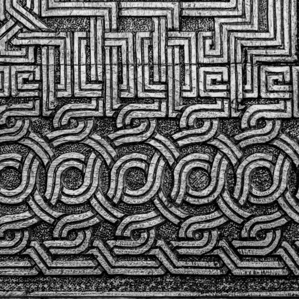 Closeup Shot Wall Ancient Design Details Karabagh — Stock Photo, Image