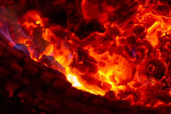 Closeup Shot Embers — Stock Photo, Image