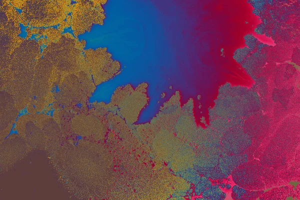 Abstrakt Oljemålning Levande Ljusa Färger — Stockfoto