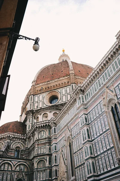 Vue Angle Bas Cathédrale Florence Cathédrale Sainte Marie Fleur — Photo