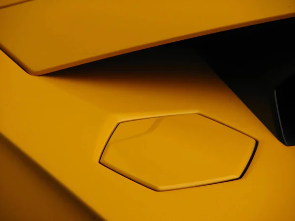 Primo Piano Giallo Dettagli Auto Moderne — Foto Stock