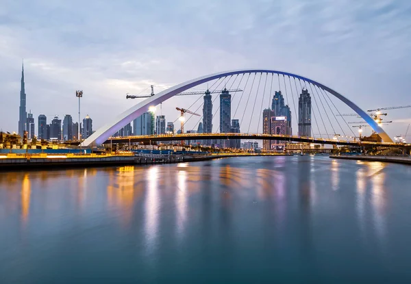 Dubai Förenade Arab Emirater Maj 2019 Dubai Water Canal Skyline — Stockfoto