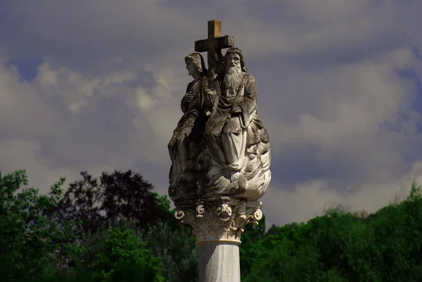 Eine Betagte Statue Marterl Stadtpark — Stockfoto