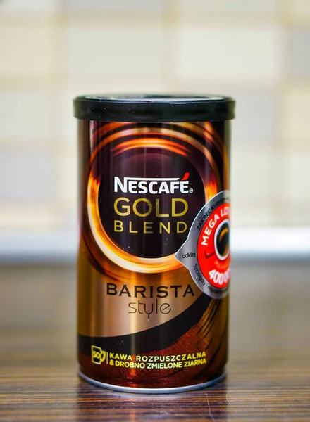 Poznan Poland Mar 2016 Nescafe Gold Blend Barista Style Instant — Stock Photo, Image